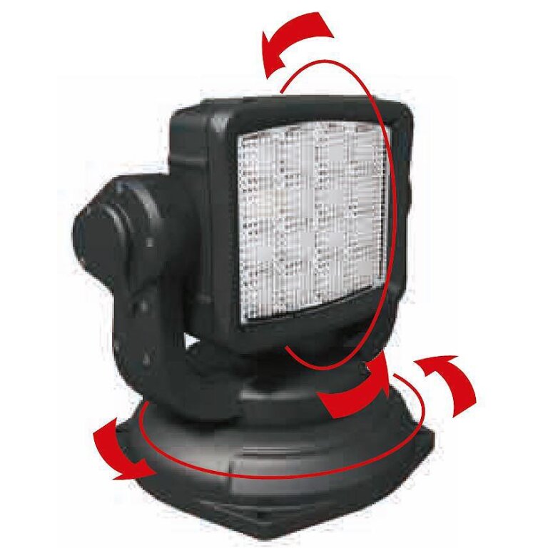 LED-Suchscheinwerfer - 9 - 32 V - 45 W - 360° drehbar - 180° neigbar - mit  Fernbedienung