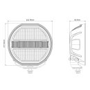 REAPER 9 Inch AMBER - Driving Light E-Approval