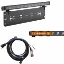 Bundle: License Plate Holder + 23 Inch Flat-X + Wiring Kit + Cover Caps