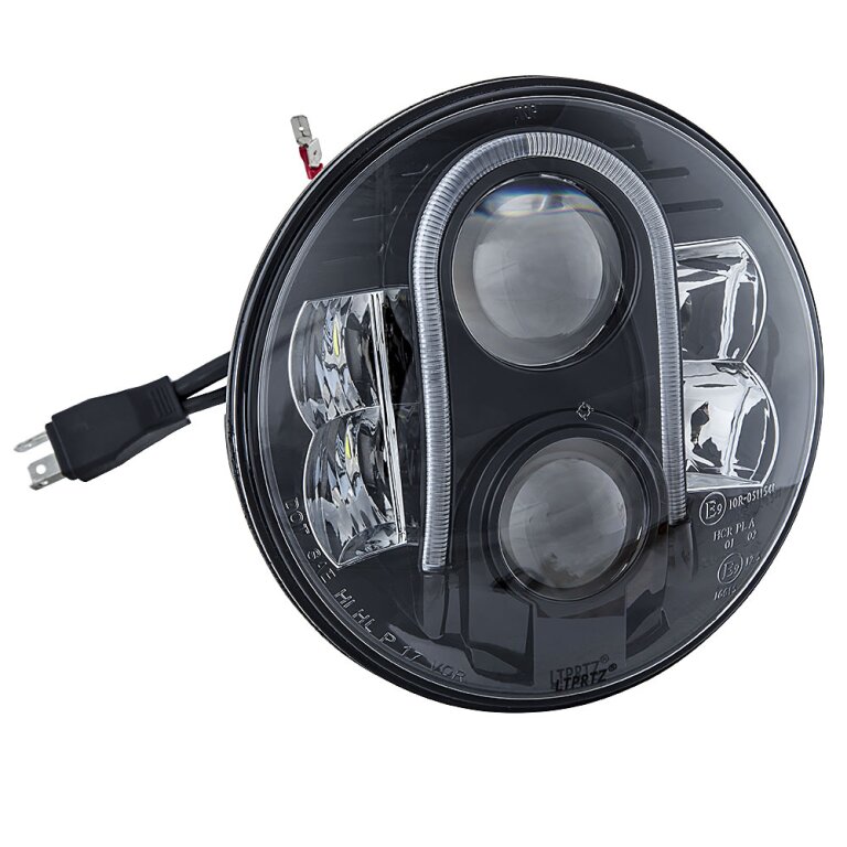 LED Scheinwerfer 7 Zoll mit Standlichtring z.B. für Jeep und Harley, 149,00  €